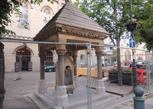 The Bristol Water Fountain in Sleaford Market Place is almost ready to be unveiled by the 8th Marquis. EMN-190918-132433001