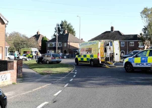 The scene of the collision at the junction of Kenwick Road and Legbourne Road. (Photo: Martin Shelley).