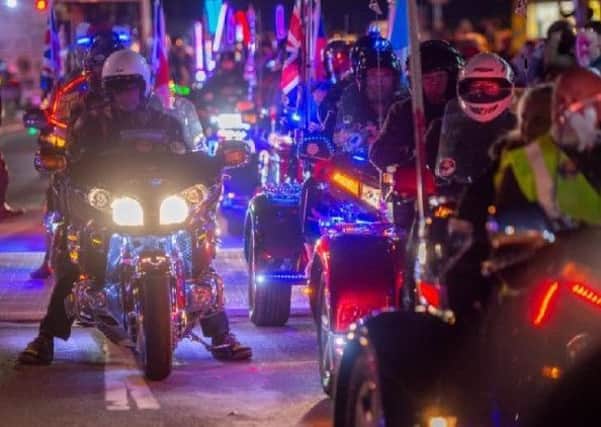 Bikers gathered for the Skegness Light Parade last year.