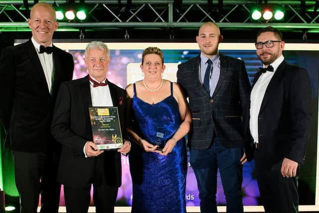 Pub of the Year, sponsored by Lincoln Brewing Company, presented by Steven Bennett, Healing Manor. Winner: Red Lion, Digby.
Select Lincolnshire Awards, organised by Lincolnshire Chamber of Commerce, held at Lincoln Minster School, Lincoln.
Picture: Chris Vaughan Photography for Lincolnshire Chamber of Commerce
Date: September 19, 2019 EMN-190923-092925001