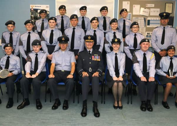 The latest intake of graduates at Sleaford Air Cadets. EMN-190923-214935001