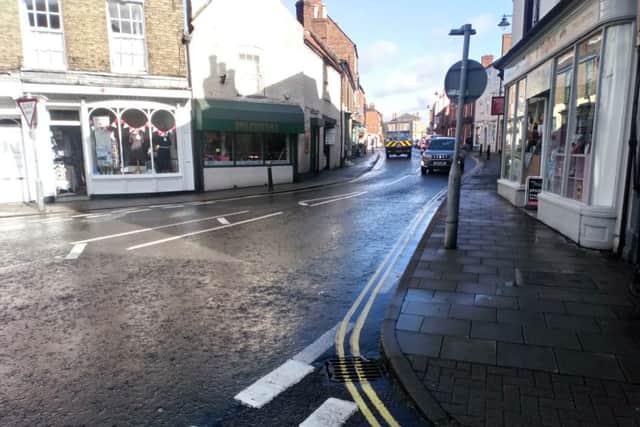 North Street - one of the locations where the 77-year-old would like to see safety barriers for pedestrians installed. Picture: John Fieldhouse.