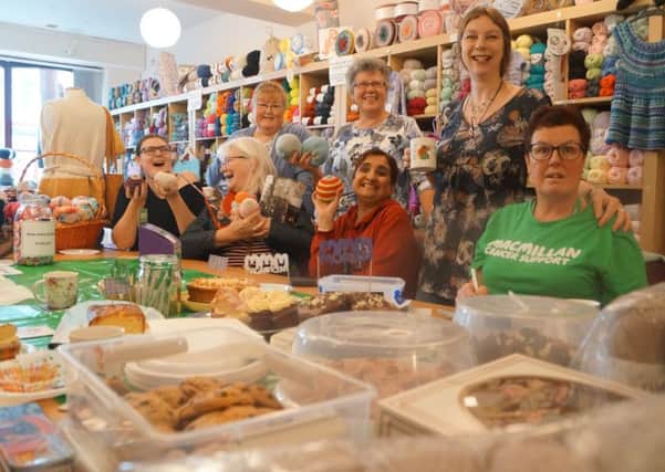 Macmillan coffee morning event at Market Rasen's Stitch Witch EMN-190930-134307001