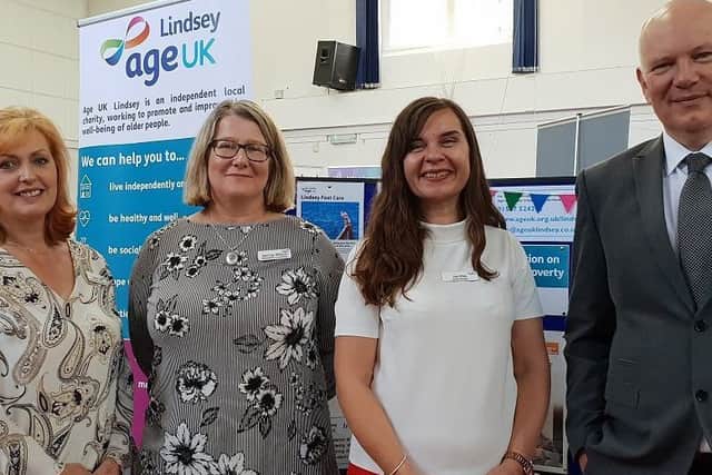 Staff from Age UK Lindsey at the Older Peoples Fair in Horncastle