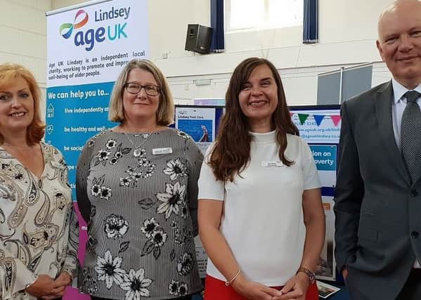 Staff from Age UK Lindsey at the Older Peoples Fair in Horncastle