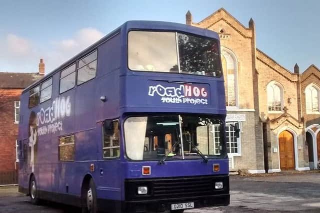 Celebrating 10 years, the RoadHOG youth bus.