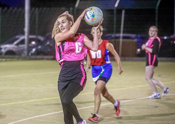 Boston Netball League action.