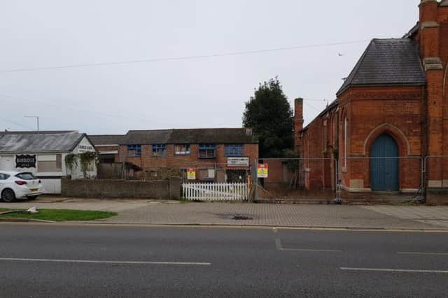 The derelict building after the last fire at the site.