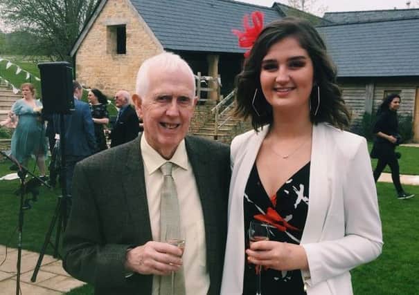 Molly Andrews, of Boston, pictured with her late grandad Leo Wesley.