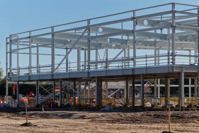 Building work at the Market Rasen leisure centre site