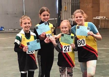 The BADAC Spooky Skeletons team of Eleanor Lyddiatt, Damian McNally, Issy Reid and Leah Holland.