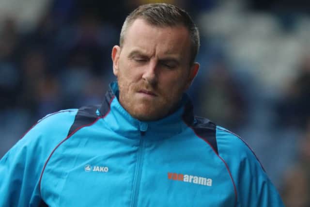 Boston United manager Craig Elliott.