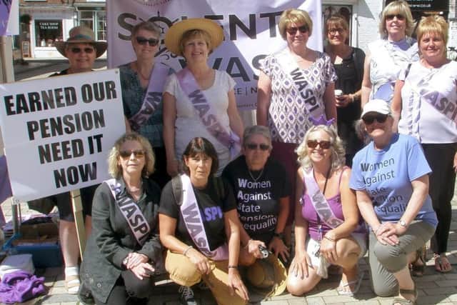WASPI campaigners.
