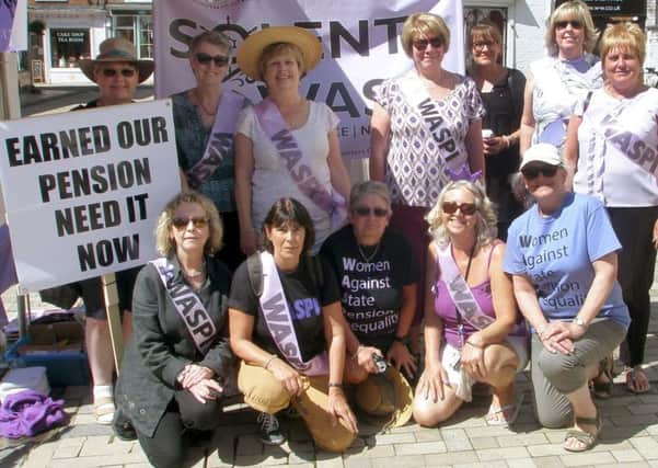WASPI campaigners.