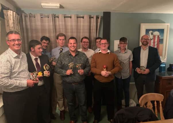 The 2019 Horncastle Cricket Club award winners.