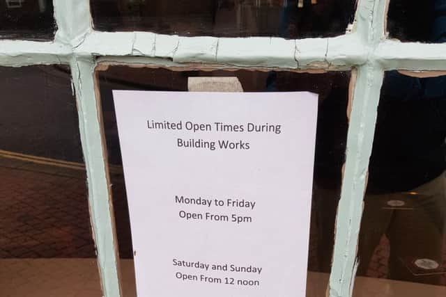 Notice at the White Hart Hotel, Spilsby