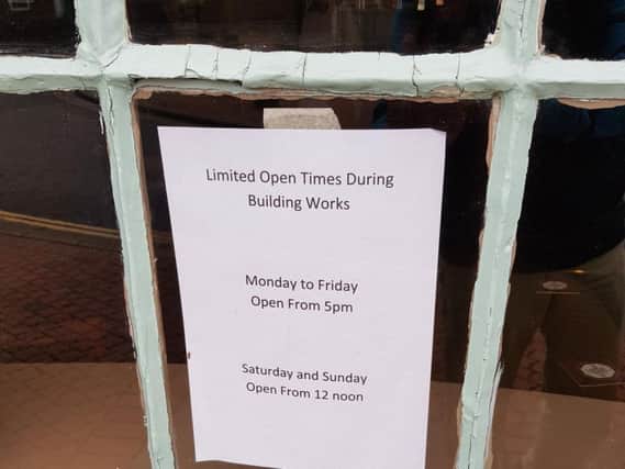Notice at the White Hart Hotel, Spilsby