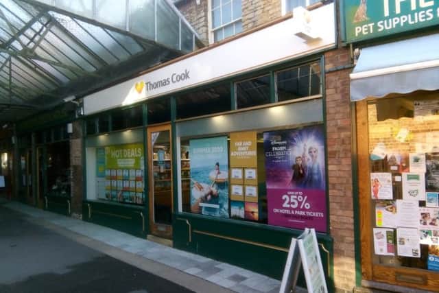 Thomas Cook travel shop in Sleaford. EMN-190810-172017001