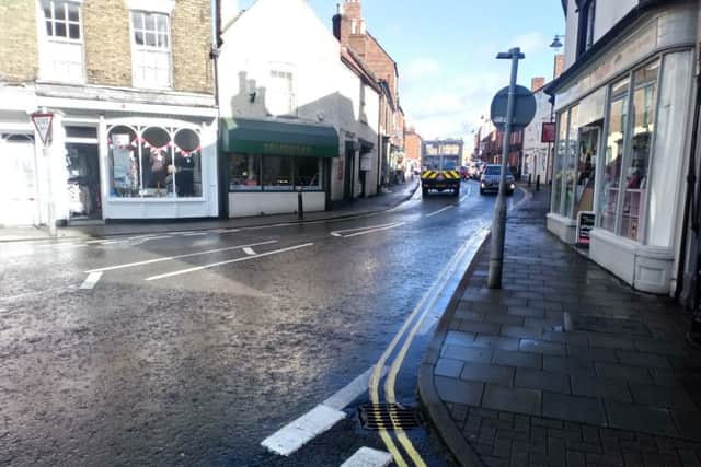 North Street where action is needed to improve safety for pedestrians says business owner