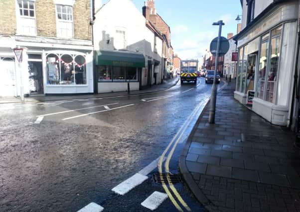 North Street where action is needed to improve safety for pedestrians says business owner