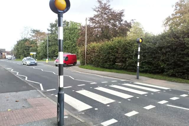 The crossing on Boston Road where Councillor Dominic Hinkins says he was lucky not to be killed