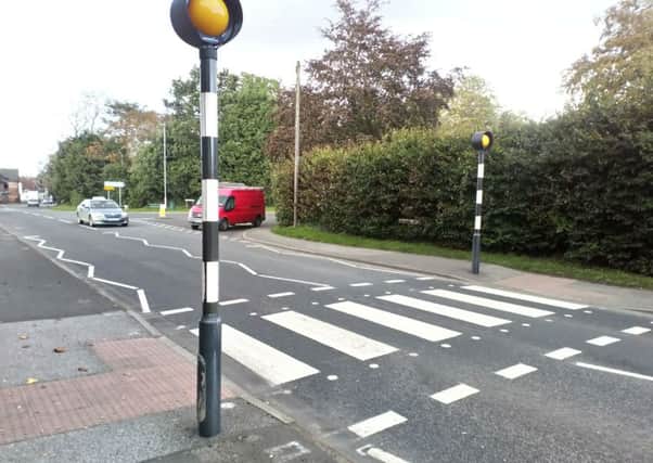 The crossing on Boston Road where Councillor Dominic Hinkins says he was lucky not to be killed