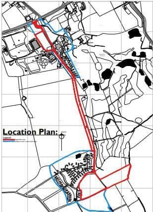 A location plan of the application site.