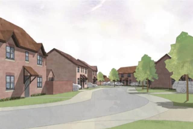 An artist's impression of part of the development plans.