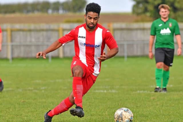 Sleaford Town Rangers v Horncastle Town. Nadir Boulaid.
