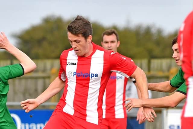Sleaford Town Rangers v Horncastle Town. Luke Blondel