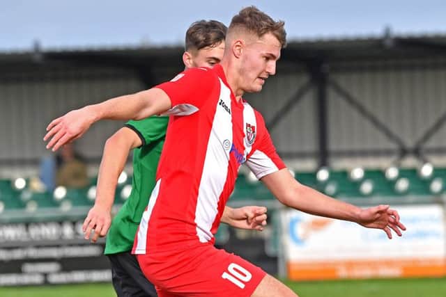 Sleaford Town Rangers v Horncastle Town. Ben Fidling