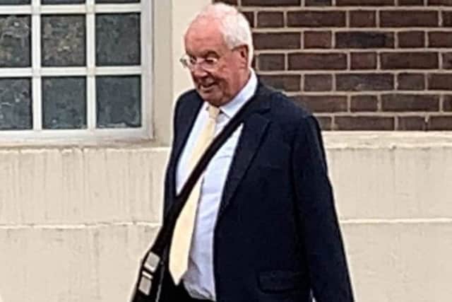 Ray Oxby, pictured near Grimsby Magistrates' Court last week.