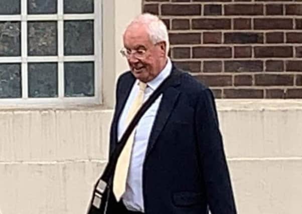 Ray Oxby, pictured near Grimsby Magistrates' Court last week.