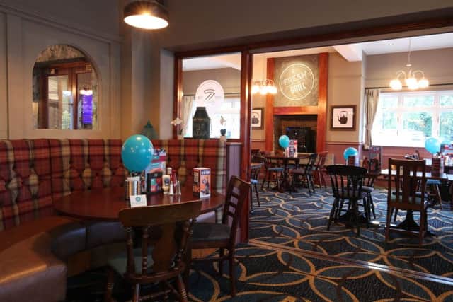 Inside the new look pub.