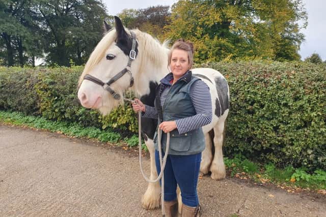 Louise Wellings with Azzy.