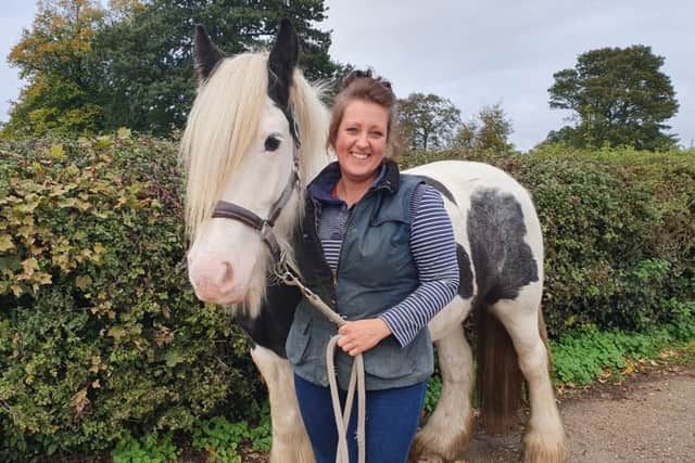 Louise Wellings with Azzy.