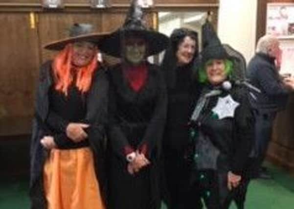 Halloween winners Helen Gibbard, Sheilah Mitchell, Jane Salt and Helen Grinham EMN-191028-092056002