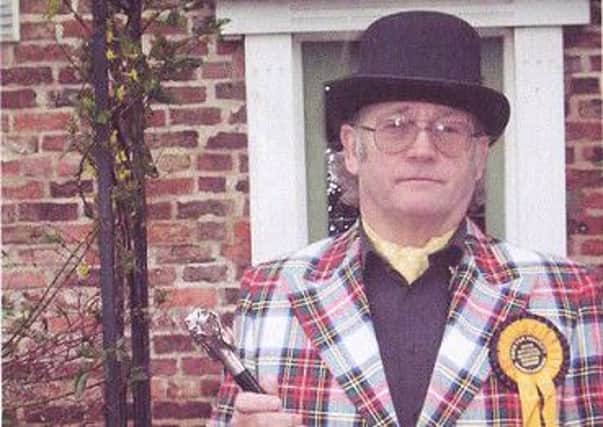 'The Iconic Arty-Pole' (Peter Hill) will once again be representing the Official Monster Raving Loony Party in the next general election.