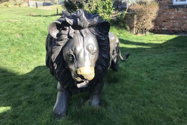 Bronze lions were stolen from Walesby Hill yesterday (Tuesday). EMN-191030-150848001