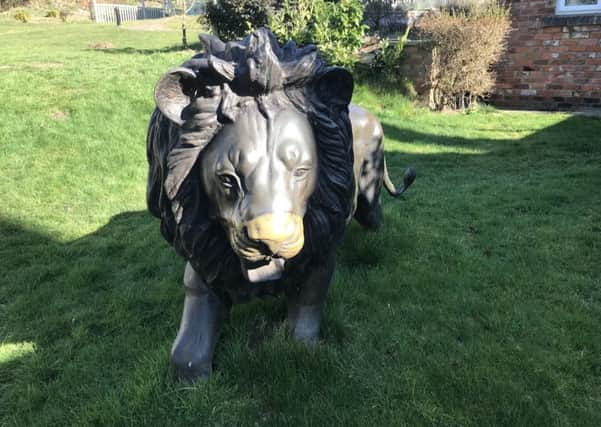 Bronze lions were stolen from Walesby Hill yesterday (Tuesday). EMN-191030-150848001