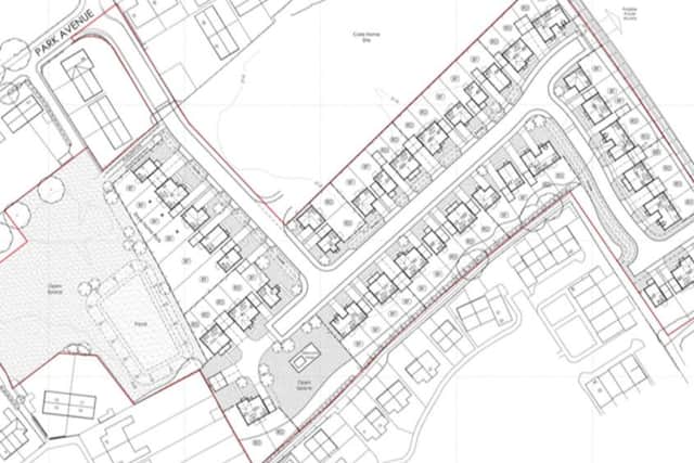 Plans for the proposed housing.
