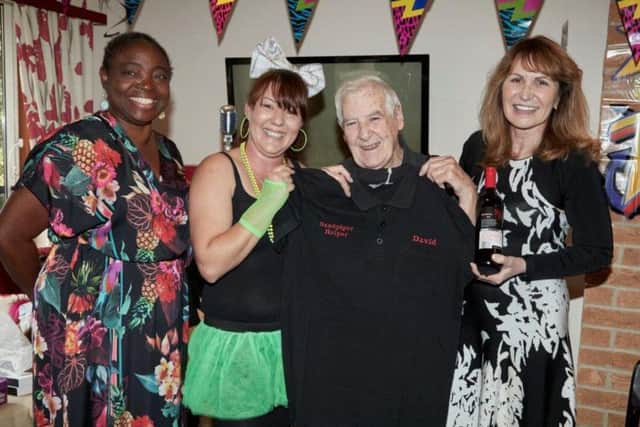 Operations Director Nike Ajewole, Registered Manager Kelly Davies, David Claxton (Resident), and Founder and Director Tracy Shelbourn.