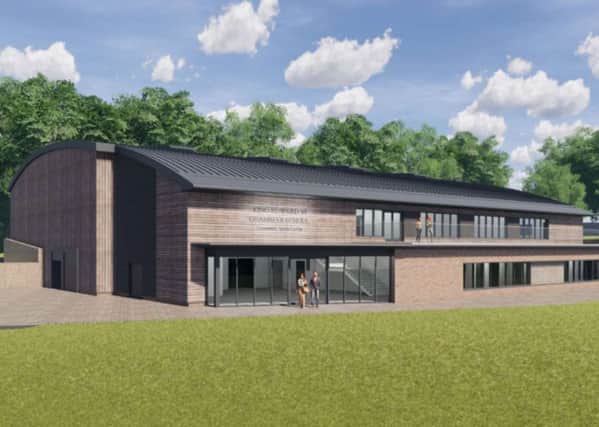 Illustrative plans for the new sports hall.