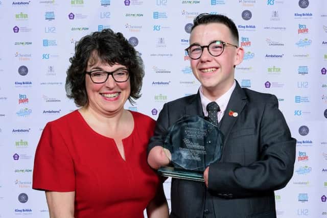 Disabled Sportsperson of the Year, Harvey Phillips.
Picture: Chris Vaughan Photography for Active Lincolnshire EMN-191118-094430002