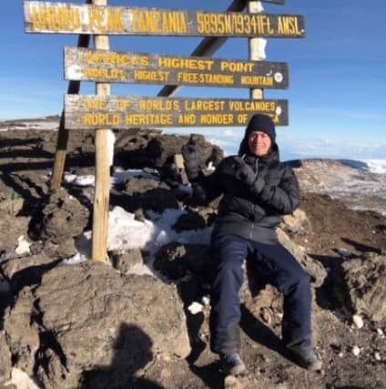 Eddie Suich at Mount Kilimanjaro.