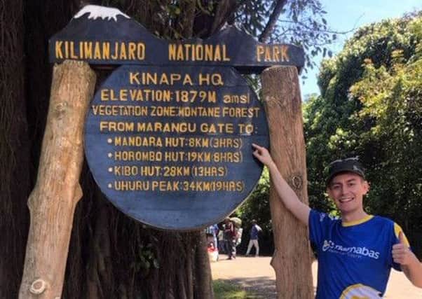 Eddie Suich at Mount Kilimanjaro.