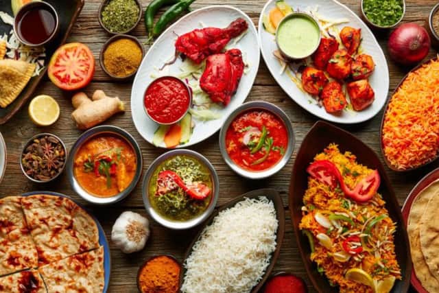 Indian restaurant food (stock image)