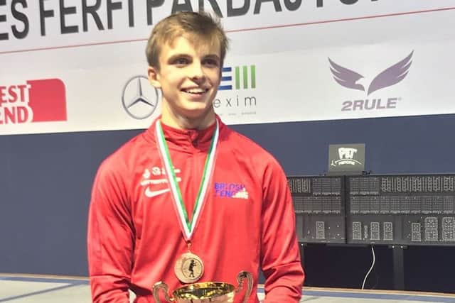 William Lonsdale has proved himself at home among the world's top fencers in hsi age group EMN-191227-110143002