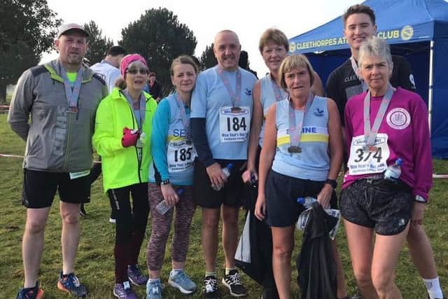 The Mablethorpe RC contingent at the New Year's Day 10k EMN-200601-104612002