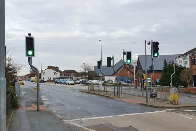The scene of the hit-and-run collision in Newmarket, Louth.